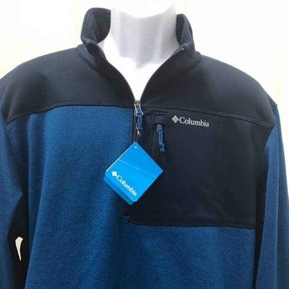 Columbia Other - NEW w/Tag-Men’s COLUMBIA Blue 1/4 Zip Pullover XL
